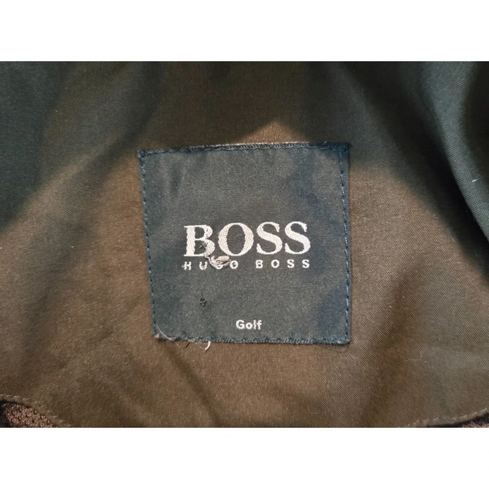 Boss Hugo Boss Golf Jacket Mens XL‎ Green 1/4 Zip Pullover Windbreaker Portugal